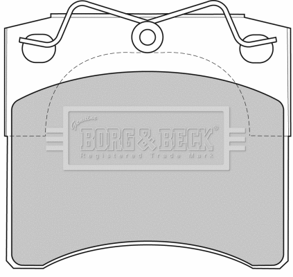 Brake Pad Set, disc brake (BBP1572)