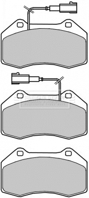 Brake Pad Set, disc brake (BBP2319)