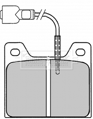 Brake Pad Set, disc brake (BBP1010)
