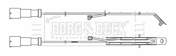 Warning Contact, brake pad wear (BWL33095)