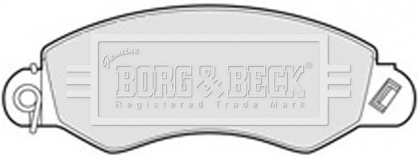 Brake Pad Set, disc brake (BBP1976)