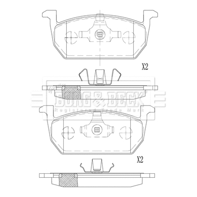 Brake Pad Set, disc brake