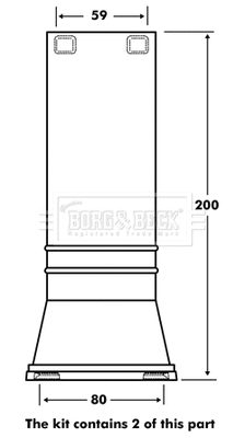 Dust Cover Kit, shock absorber (BPK7099)
