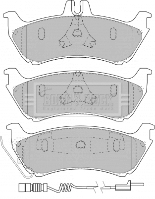 Brake Pad Set, disc brake (BBP1755)