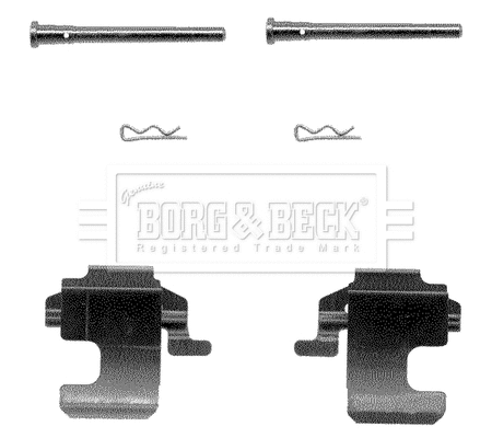 Accessory Kit, disc brake pad (BBK1029)