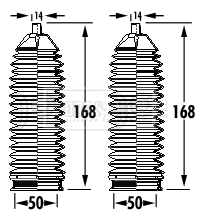 Bellow Kit, steering (BSG3393)