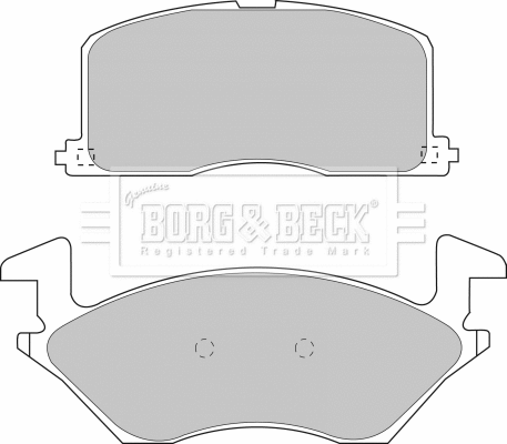 Brake Pad Set, disc brake (BBP1234)
