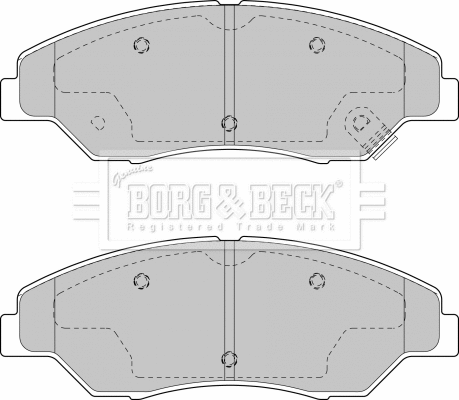 Brake Pad Set, disc brake (BBP1795)