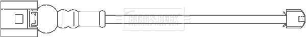 Warning Contact, brake pad wear (BWL3115)