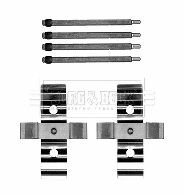 Accessory Kit, disc brake pad (BBK1651)