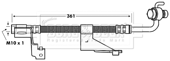 Brake Hose (BBH6972)