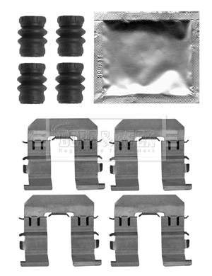 Accessory Kit, disc brake pad (BBK1526)