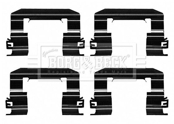 Accessory Kit, disc brake pad (BBK1623)