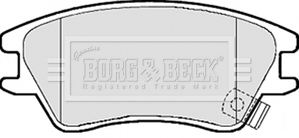 Brake Pad Set, disc brake (BBP2102)