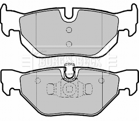 Brake Pad Set, disc brake (BBP1963)