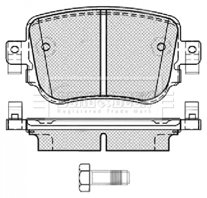 Brake Pad Set, disc brake (BBP2448)