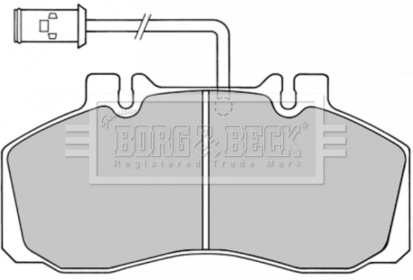 Brake Pad Set, disc brake (BBP1362)