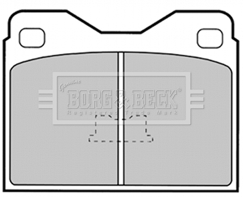Brake Pad Set, disc brake (BBP1259)