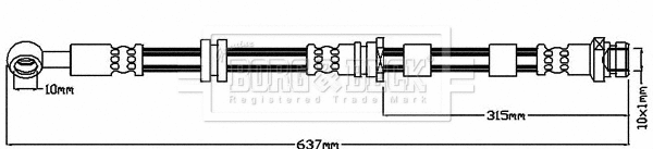 Brake Hose (BBH8040)