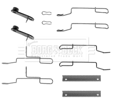 Accessory Kit, disc brake pad (BBK1020)