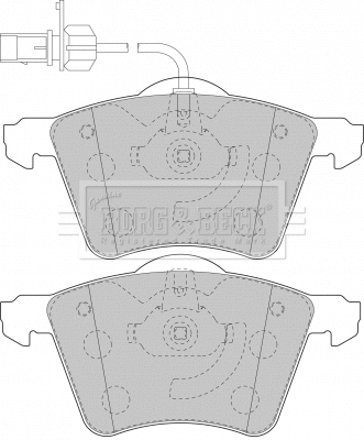 Brake Pad Set, disc brake (BBP1800)