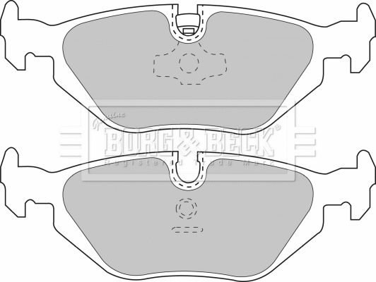 Brake Pad Set, disc brake (BBP1493)