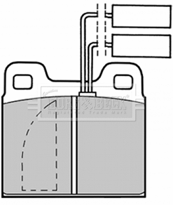 Brake Pad Set, disc brake (BBP1012)