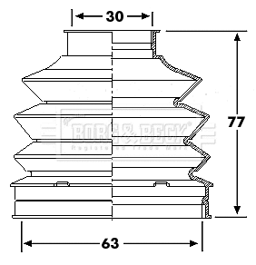 Bellow Kit, drive shaft (BCB6195)