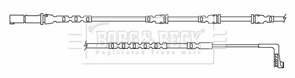 Warning Contact, brake pad wear (BWL3157)