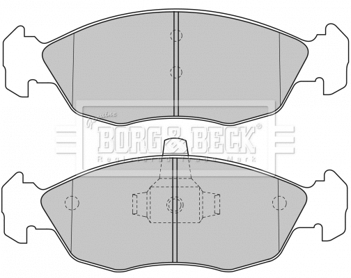 Brake Pad Set, disc brake (BBP1505)
