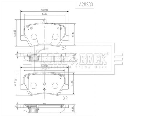 Brake Pad Set, disc brake