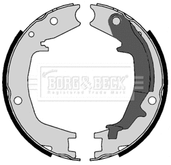 Brake Shoe Set, parking brake (BBS6447)