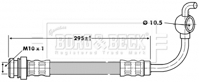 Brake Hose (BBH6808)