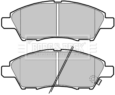 Brake Pad Set, disc brake (BBP2390)