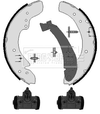 Brake Shoe Set (BBS1125K)