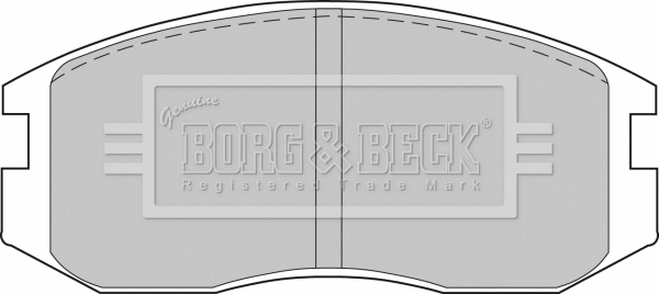 Brake Pad Set, disc brake (BBP1521)