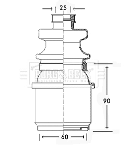 Bellow Kit, drive shaft (BCB2307)
