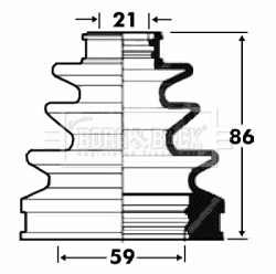 Bellow Kit, drive shaft (BCB2876)