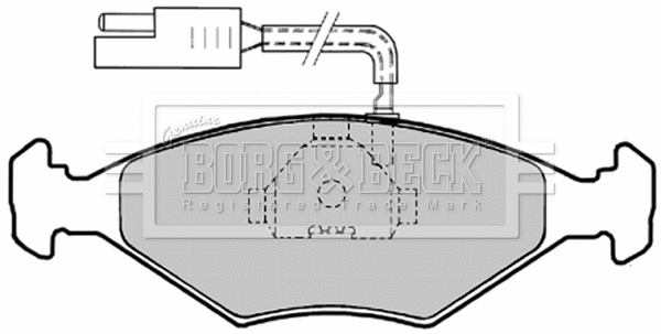 Brake Pad Set, disc brake (BBP1456)