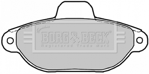 Brake Pad Set, disc brake (BBP1852)