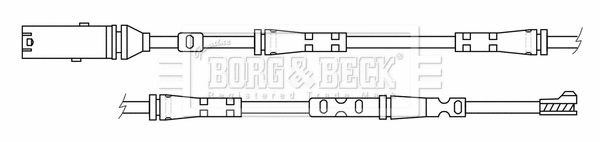 Warning Contact, brake pad wear (BWL3189)