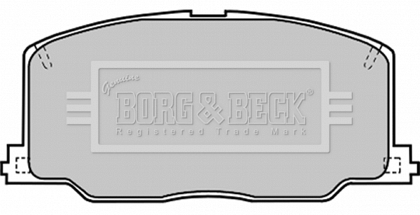 Brake Pad Set, disc brake (BBP1168)