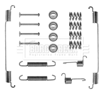 Accessory Kit, brake shoes (BBK6019)