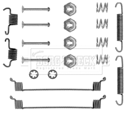 Accessory Kit, brake shoes (BBK6086)