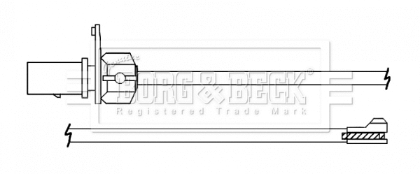 Warning Contact, brake pad wear (BWL3140)