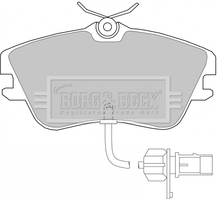 Brake Pad Set, disc brake (BBP1856)