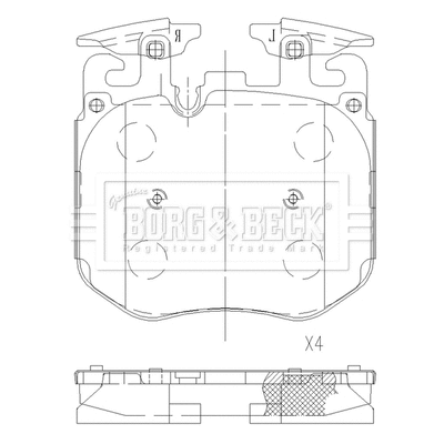 Brake Pad Set, disc brake (BBP2630)