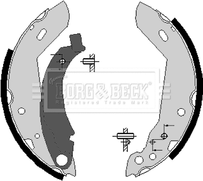 Brake Shoe Set (BBS6140)
