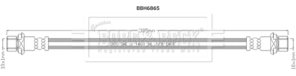 Brake Hose (BBH6865)