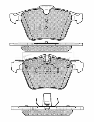Brake Pad Set, disc brake (BBP2444)